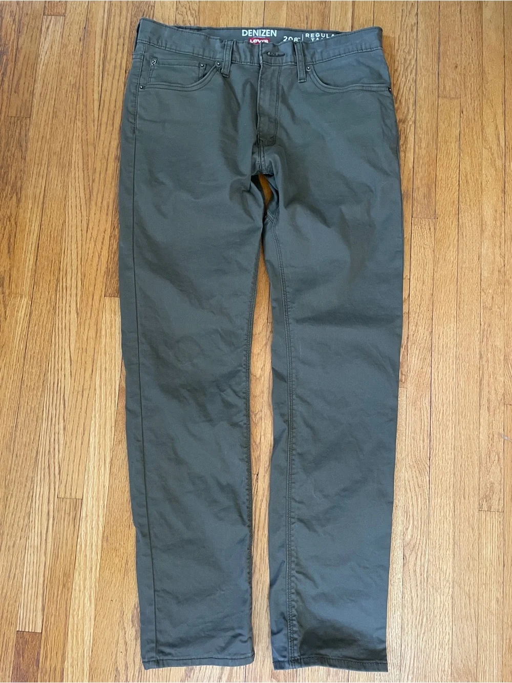 Levi's Denizen Men's Olive Regular Taper Fit